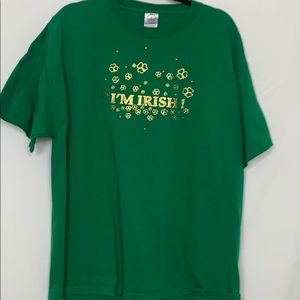 Green I’m Irish tee shirt size XL